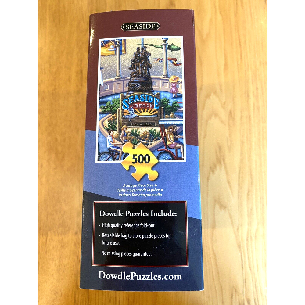 Dowdle Puzzle Seaside Oregon USA 500 Piece Beach Town Folk Art Family Fun - Picture 4 of 4